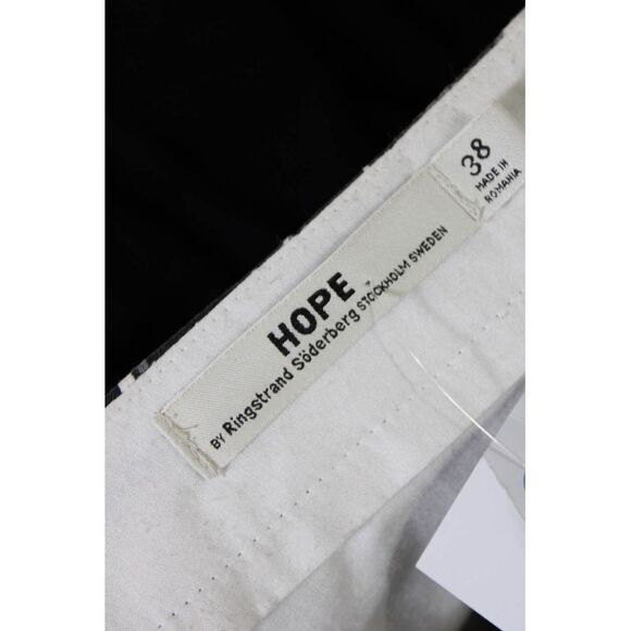 Hope By Ringstrand Soderberg Womens Geometric Tapered Pants Black Gray EU 38 - Picture 6 of 6